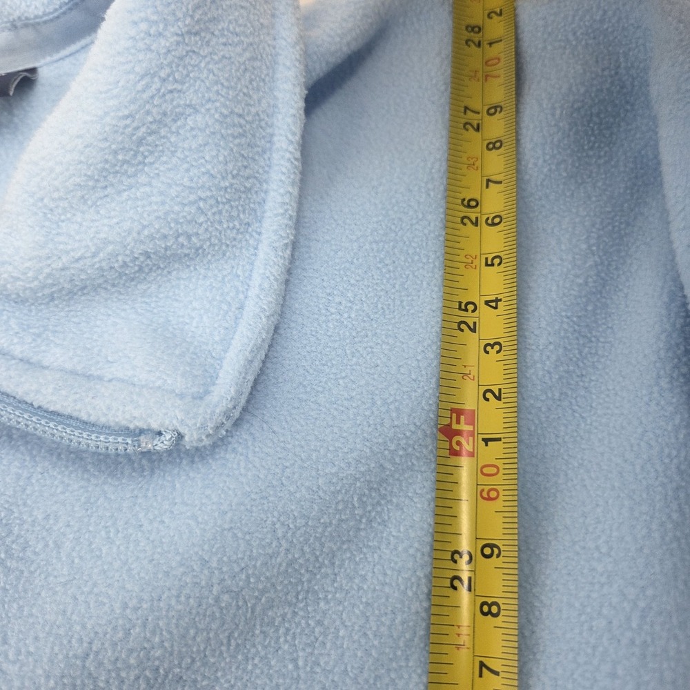Lands' End Men's XXL 2XL Full zip Baby Blue Cotton Sweater Fleece - Picture 7 of 12